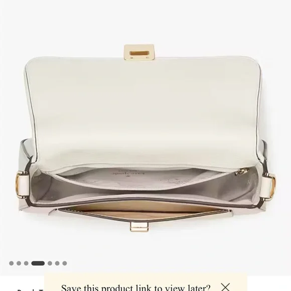 Kate Spade Phoebe Embroidered Straw Flap Crossbody - Picture 3 of 4